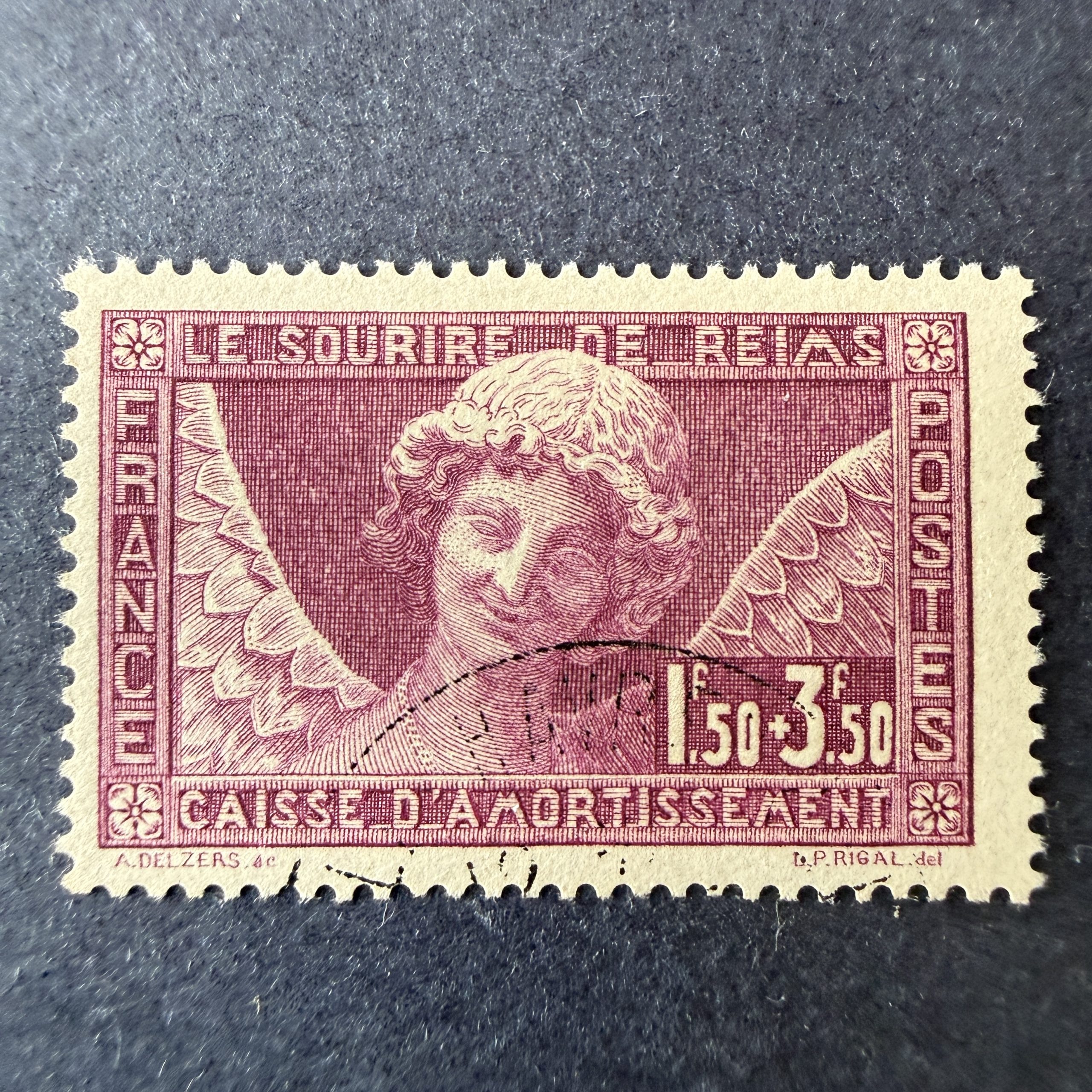 Yvert 256 "Caisse Amortissement" en oblitéré. TB.