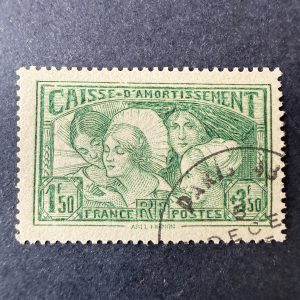 Yvert 269 "Caisse Amortissement" en oblitéré. Signé Fourcaut. TB.