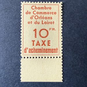 Grève Yvert 3 "Orléans 10f jaune" bdf en neuf ** sans charnière. SUP.