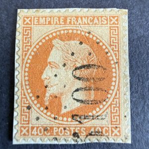 Yvert 31 "Napoléon lauré 40c" en obl. GC 5100 Trébizonde. TB/B.