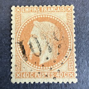 Yvert 31 "Napoléon lauré 40c" en obl. GC 5101 Tripoli. TB.