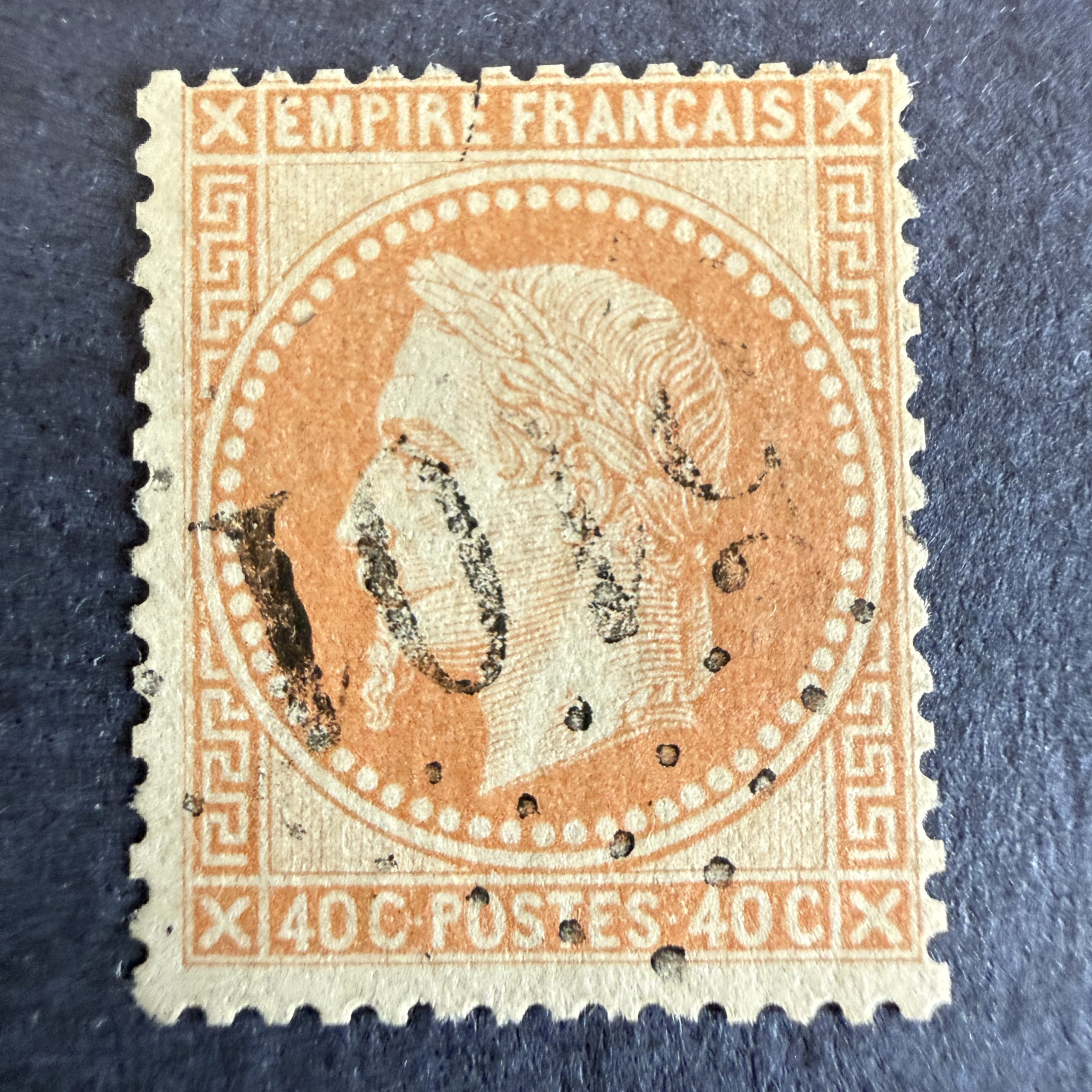 Yvert 31 "Napoléon lauré 40c" en obl. GC 5101 Tripoli. TB.
