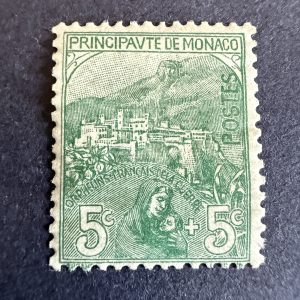 Monaco Yvert 28 "Orphelins 5c+5c" en neuf **. TB.