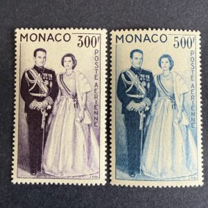 Monaco Poste Aérienne Yvert 71/72 "Couple Princier" en neufs **. TB.