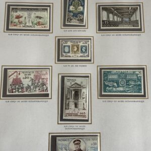 Monaco, Années complètes "1960/1969" en neufs ** sans charnière. TB.